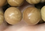 CWJ515 15.5 inches 14mm round wooden jasper beads wholesale