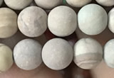 CWJ521 15.5 inches 6mm round matte wooden jasper beads wholesale