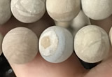 CWJ522 15.5 inches 8mm round matte wooden jasper beads wholesale