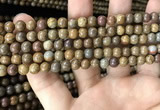 CWJ562 15.5 inches 4mm round wood jasper beads wholesale