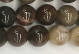 CWJ576 15.5 inches 8mm round wood jasper beads wholesale