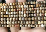 CWJ590 15.5 inches 4mm round wood jasper beads wholesale