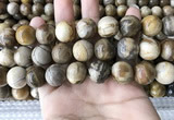 CWJ596 15.5 inches 16mm round wood jasper beads wholesale