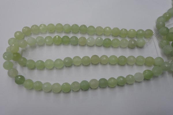 CXJ103 15.5 inches 10mm faceted round New jade beads wholesale