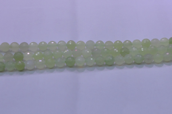 CXJ220 15.5 inches 10mm faceted round New jade beads wholesale