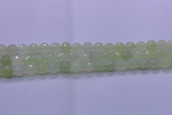 CXJ221 15.5 inches 12mm faceted round New jade beads wholesale