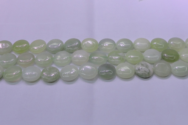 CXJ226 15.5 inches 18mm flat round New jade beads wholesale