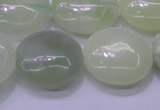 CXJ228 15.5 inches 25mm flat round New jade beads wholesale