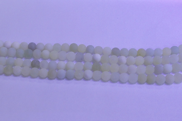 CXJ301 15.5 inches 6mm round matte New jade beads wholesale