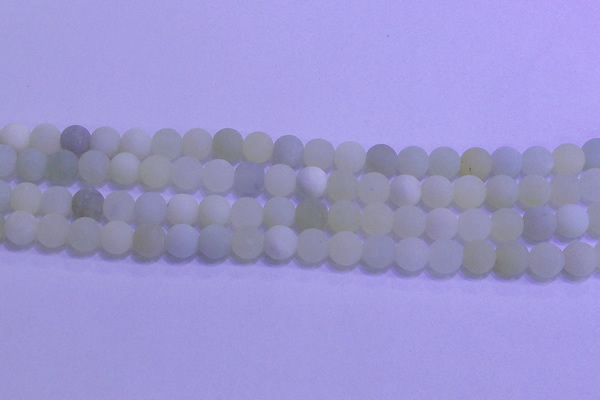 CXJ302 15.5 inches 8mm round matte New jade beads wholesale