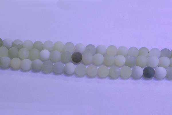 CXJ303 15.5 inches 10mm round matte New jade beads wholesale