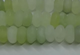 CXJ312 15.5 inches 6*10mm rondelle matte New jade beads wholesale