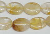 CYC02 15.5 inches 15*20mm oval yellow crystal quartz beads