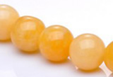 CYJ07 16mm round 16 inches yellow jade gemstone beads Wholesale