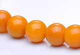 CYJ11 16 inches 8mm round yellow jade gemstone beads Wholesale