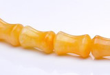 CYJ21 9*13mm bone shape yellow jade gemstone beads Wholesale