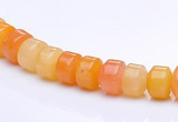 CYJ25 5*6mm rondelle yellow jade gemstone beads Wholesale