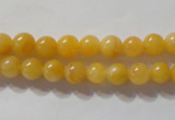 CYJ251 15.5 inches 6mm round yellow jade beads wholesale