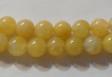 CYJ252 15.5 inches 8mm round yellow jade beads wholesale