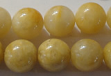 CYJ256 15.5 inches 16mm round yellow jade beads wholesale