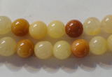 CYJ262 15.5 inches 8mm round mixed color yellow jade beads wholesale