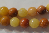 CYJ263 15.5 inches 10mm round mixed color yellow jade beads wholesale