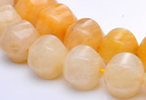 CYJ30 12*12mm pumpkin shape yellow jade gemstone beads Wholesale