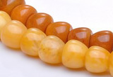 CYJ32 8*8mm bread shape yellow jade gemstone beads Wholesale