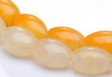 CYJ34 16 inch 10*14mm rice yellow jade gemstone beads Wholesale