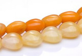 CYJ38 16 inch 14*14mm heart yellow jade gemstone beads Wholesale