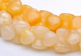 CYJ42 16 inch 9*12mm dumbbell-shaped yellow jade gemstone beads