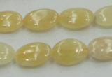 CYJ61 15.5 inches 13*18mm oval yellow jade gemstone beads wholesale