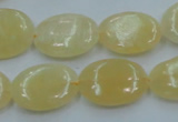 CYJ62 15.5 inches 15*20mm oval yellow jade gemstone beads wholesale