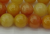 CYJ624 15.5 inches 12mm round yellow jade beads wholesale