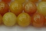 CYJ625 15.5 inches 14mm round yellow jade beads wholesale