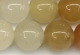 CYJ658 15 inches 10mm round yellow jade beads