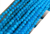 CYJ680 15 inches 6mm round dyed yellow jade beads wholesale