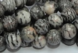 CZJ06 16 inches 12mm round zebra jasper gemstone beads Wholesale