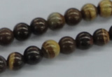 CZJ170 15.5 inches 8mm round iron zebra jasper beads wholesale