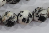 CZJ208 15.5 inches 18mm round black & white zebra jasper beads