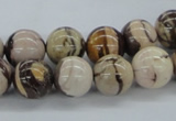 CZJ252 15.5 inches 12mm round zebra jasper beads wholesale