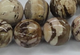 CZJ256 15.5 inches 20mm round zebra jasper beads wholesale