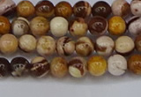 CZJ270 15.5 inches 4mm round zebra jasper beads wholesale