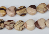 CZJ351 15.5 inches 12*12mm heart zebra jasper beads wholesale