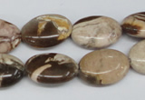 CZJ356 15.5 inches 13*18mm oval zebra jasper beads wholesale