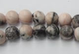 CZJ403 15.5 inches 10mm round pink zebra jasper beads wholesale