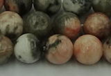 CZJ553 15.5 inches 10mm round pink zebra jasper beads wholesale