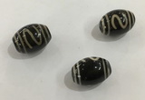 DZI344 10*14mm drum tibetan agate dzi beads wholesale