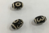 DZI354 10*14mm drum tibetan agate dzi beads wholesale