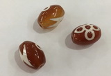 DZI369 10*14mm drum tibetan agate dzi beads wholesale